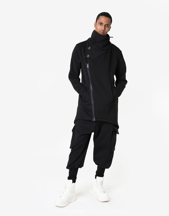 La Haine Inside Us Coat Unisex Woman's Black - Image 4