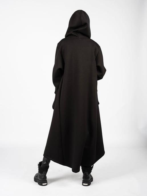 La Haine Inside Us Coat Unisex-LW623 Woman's Black - Image 4