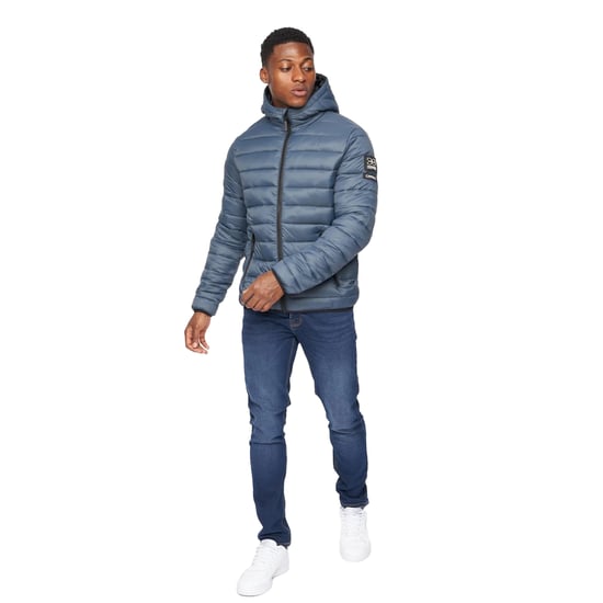 Crosshatch Heren Gattering Jas (Denim Blauw) - Image 3