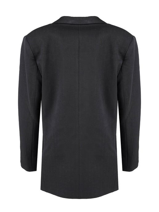 Silvian Heach Jacket Oversize Woman's Black - Image 3