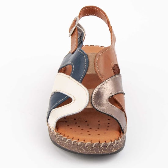 Purapiel Wedge Sandal Leida Blue - Image 3