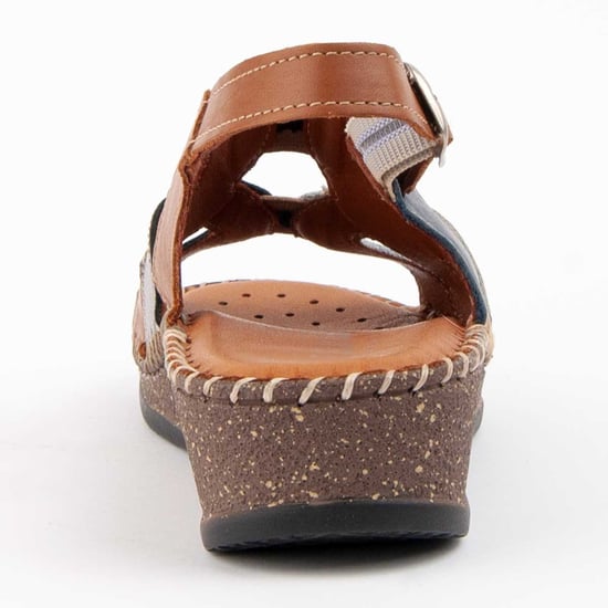 Purapiel Wedge Sandal Leida Blue - Image 5