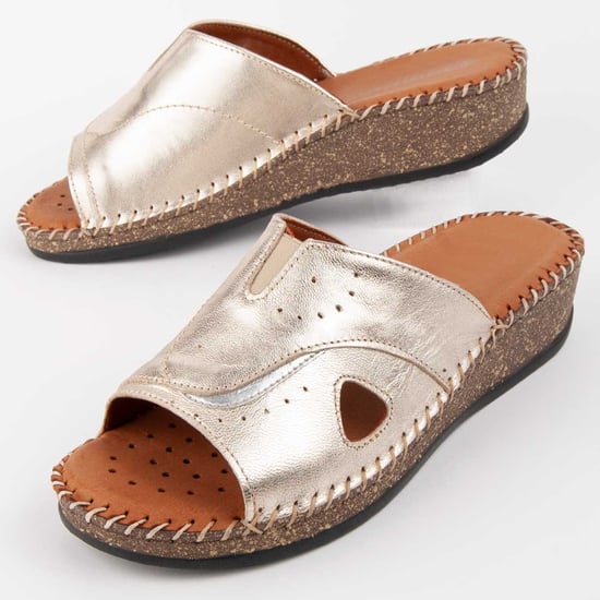 Purapiel Wedge Sandal Leida3 Guld - Image 6