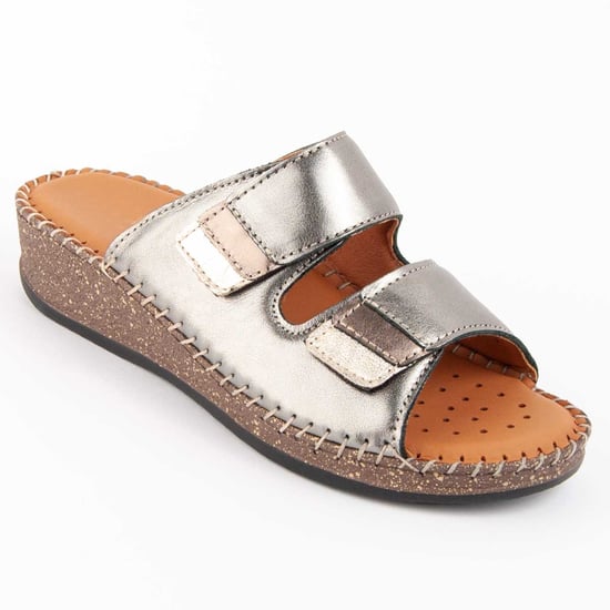 Purapiel Wedge Sandal Leida2 Silver - Image 2