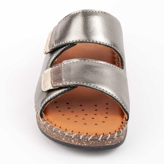 Purapiel Wedge Sandal Leida2 Silver - Image 3