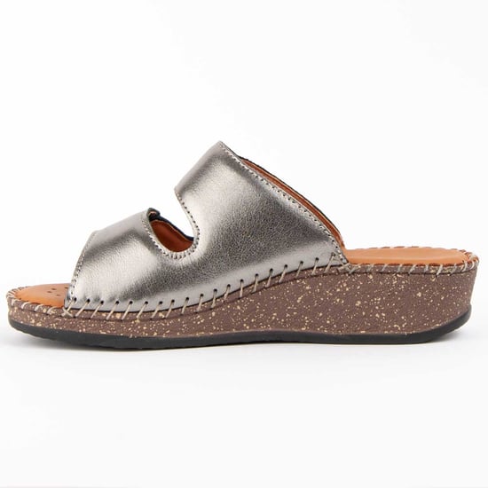Purapiel Wedge Sandal Leida2 Silver - Image 4