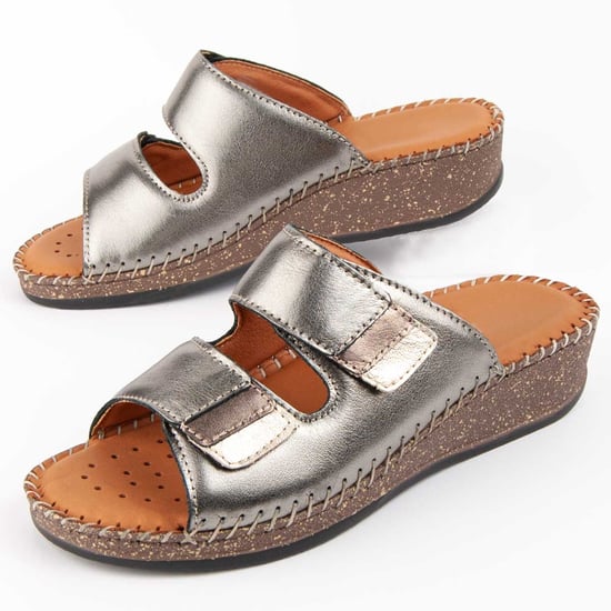 Purapiel Wedge Sandal Leida2 Silver - Image 6