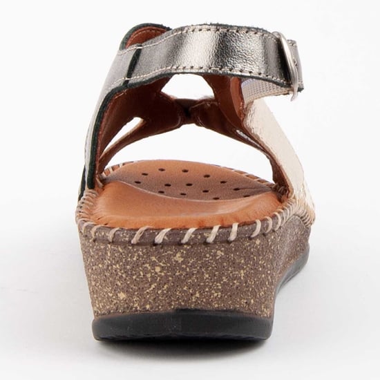 Purapiel Sandalen Met Een Sleehak Leida Beige - Image 5