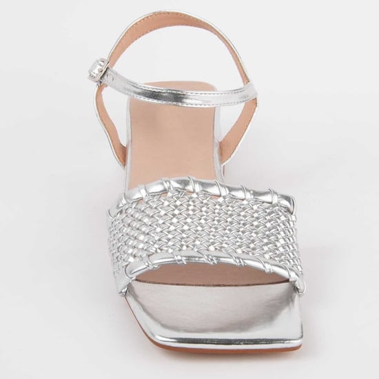 Montevita Högklackad Sandal Trea Silver - Image 3