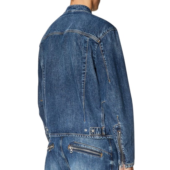 Diesel Back Logo Blå Over Denim Jacka - Image 2