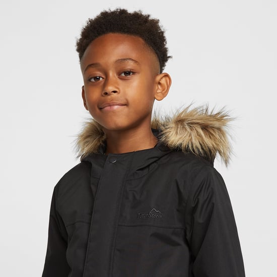 Peter Storm Kids' Waterproof Parka II with Removable Faux Fur Trim Hood, Winter Coat - Image 4