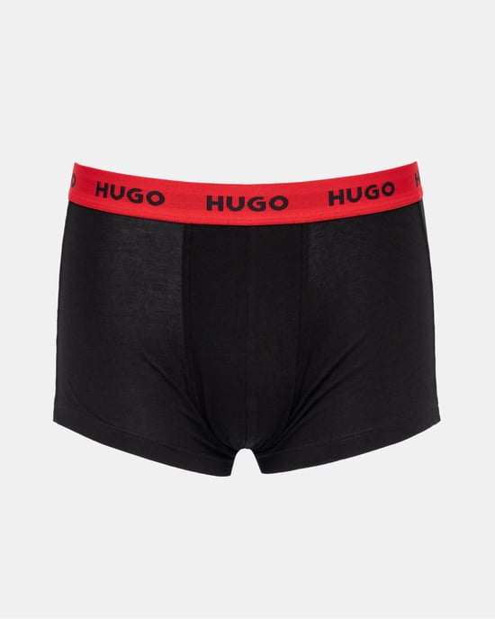 HUGO 3-Pack Mens Trunks with Coloured Waistbands - Image 2