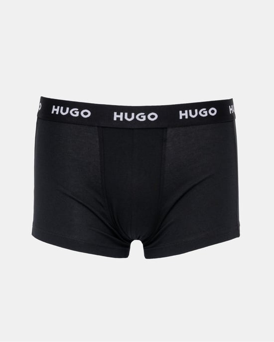HUGO 3-Pack Mens Trunks with Coloured Waistbands - Image 3