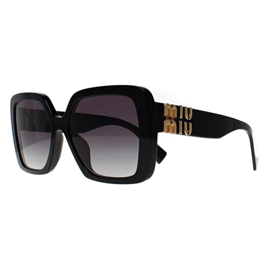 Miu Miu Square Womens Black Grey Gradient MU10YS - Image 3