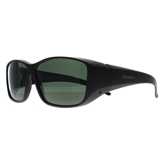 Montana Rectangle Unisex Matt Black G15 Polarized FO4 Fit Over Glasses Solglasögon - Image 3