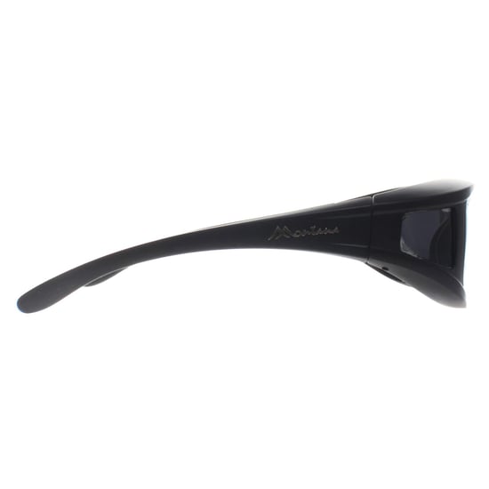 Montana Rechthoek Unisex Mat Zwart Rook Gepolariseerd FO5 Fit Over Bril Zonnebril - Image 4