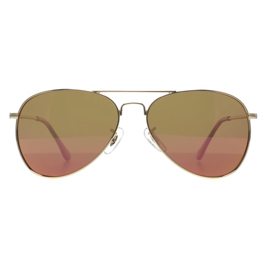 Prive Revaux Aviator Unisex Champagne Gold Pink Mirror Commando Mini - Image 2