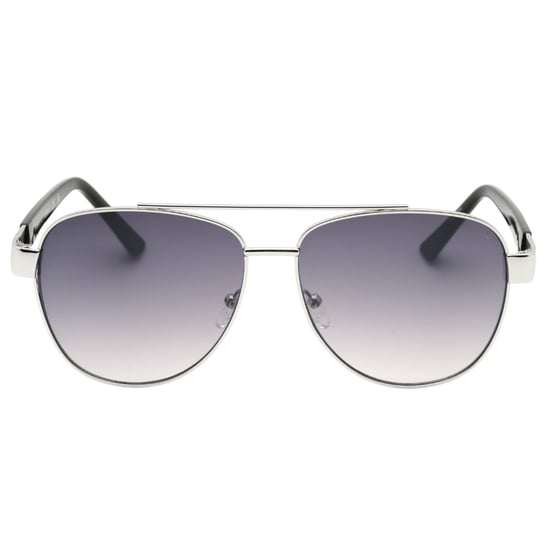 Guess Gradient Smoke Lens Silver Framed Sunglasses - Image 1