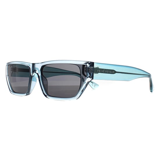 Prive Revaux Rectangle Womens Ocean Blue Dark Grey Low Key - Image 3