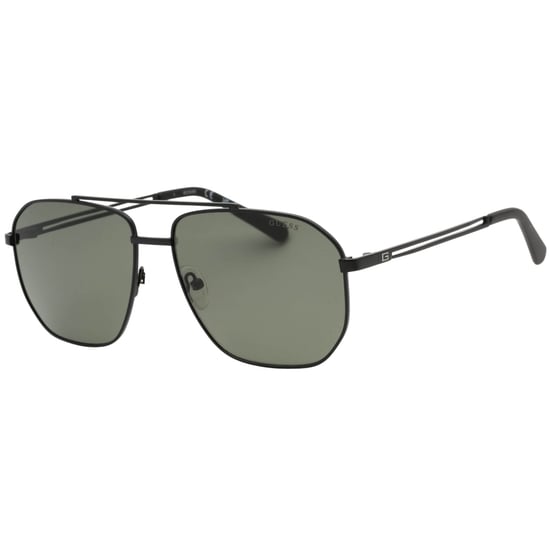 Guess Green Lens Matte Black Sunglasses - Image 2
