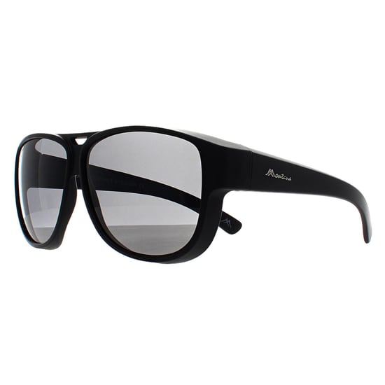 Montana Aviator Unisex Mat Zwart Rook Gepolariseerd FO6 Fit Over Bril Zonnebril - Image 3