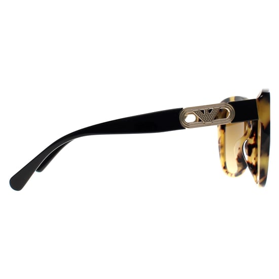 Emporio Armani Butterfly Womens Shiny Yellow Havana Light Brown Gradient EA4214U - Image 4