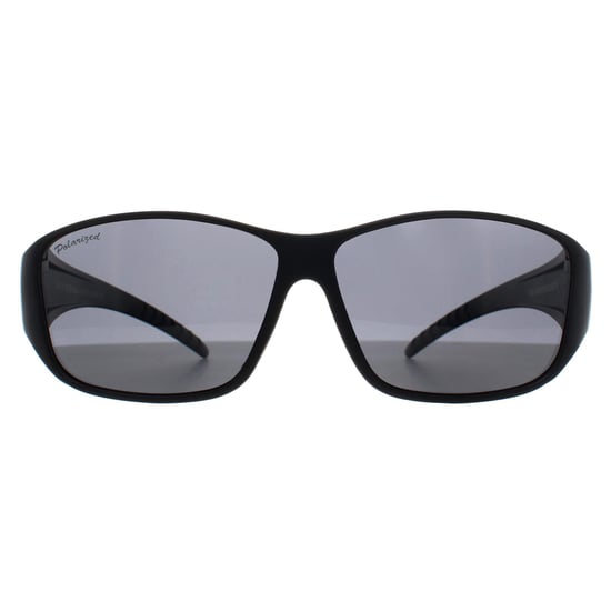 Montana Rechthoek Unisex Mat Zwart Rook Gepolariseerd FO4 Fit Over Bril Zonnebril - Image 2