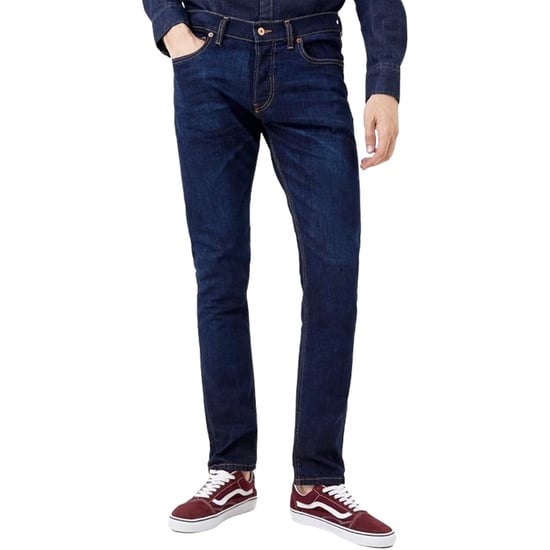 Diesel effen donkerblauwe jeans met D-glans - Image 3