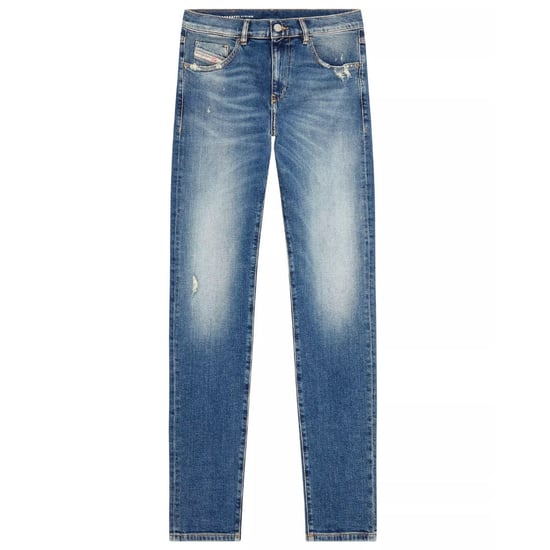 Diesel 2019 D-Strukt Light Blue Ripped Wash Jeans - Image 1