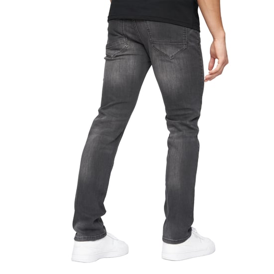 Crosshatch Mens Svelte Stretch Jeans (Washed Grey) - Image 2
