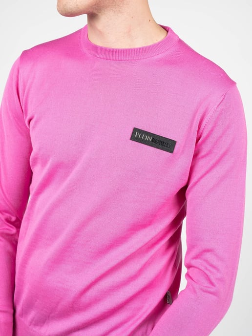 Plein Sport Tröja Merino manlig Rosa - Image 1