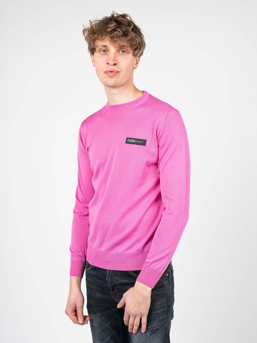 Plein Sport Tröja Merino manlig Rosa - Image 3
