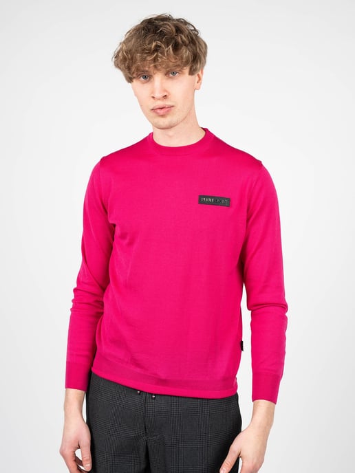 Plein Sport Pullover Merino Men's Pink - Image 3