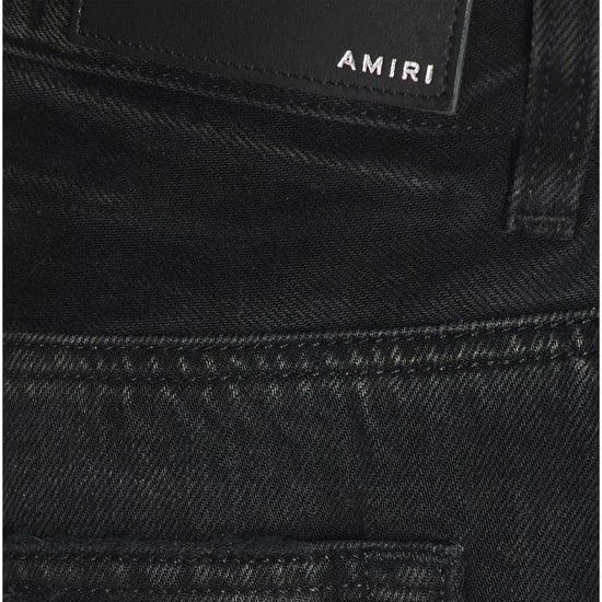 Amiri Stack Straight Fit Faded Black Jeans - Image 5
