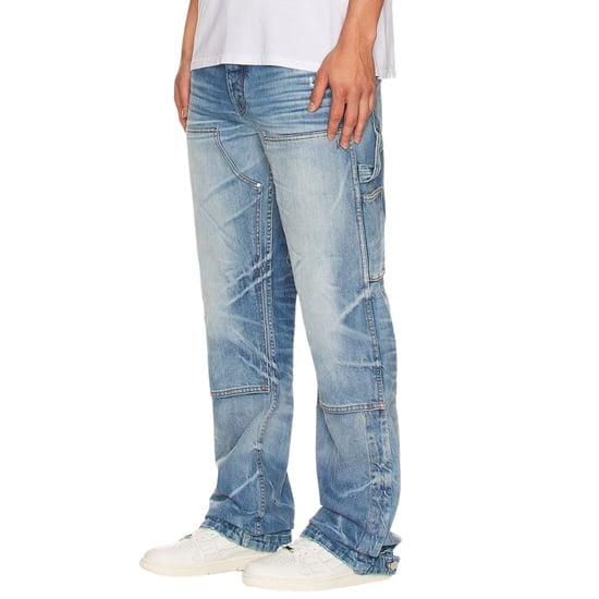 Amiri Carpenter vervaagde indigoblauwe jeans met rechte pasvorm - Image 6
