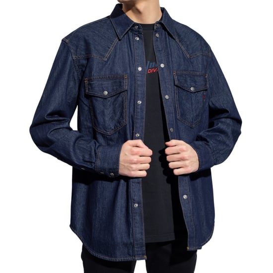 Diesel Dark Blue Denim Shirt - Image 3