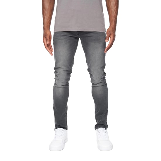 Crosshatch Heren Barbeck Slim Jeans (Lichtgrijze wassing) - Image 1