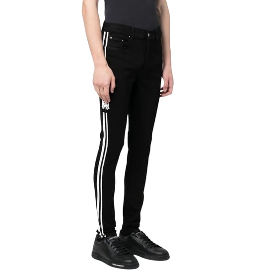 Amiri Slim Fit MA Track Zwarte Od Denim Jeans - Image 3
