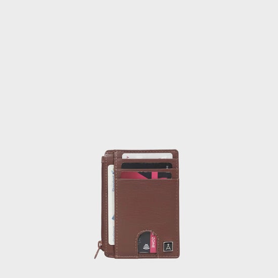 LYNN' Real Leather Slim Credit Cardholder Case - Image 1