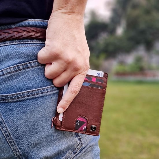 LYNN' Real Leather Slim Credit Cardholder Case - Image 2