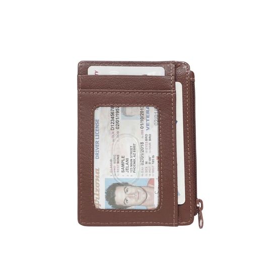 LYNN' Real Leather Slim Credit Cardholder Case - Image 3