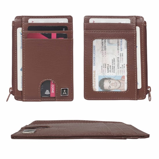 LYNN' Real Leather Slim Credit Cardholder Case - Image 4