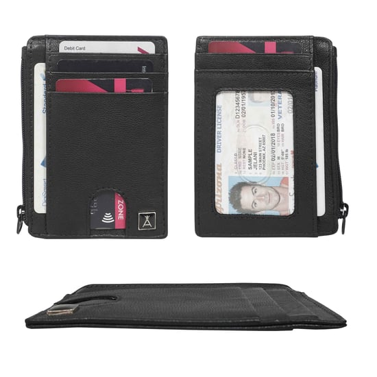 LYNN' Real Leather Slim Credit Cardholder Case - Image 4