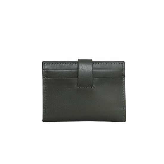'GROVE' RFID Tab-over Leather Credit Card Holder - Image 3