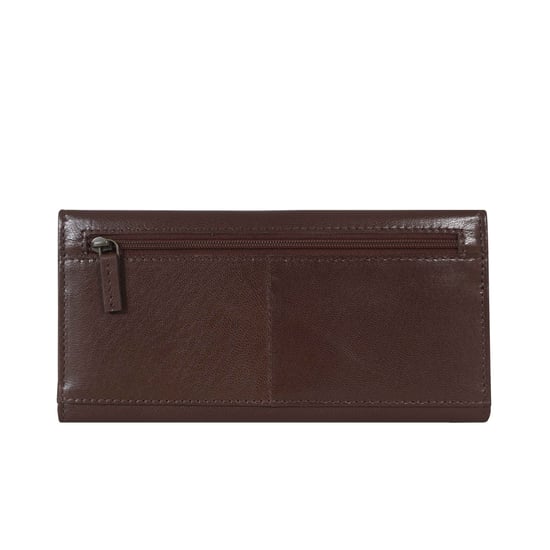 'CLAIRE' Real Polished VT Vintage Leather Flap Over Purse - Image 3