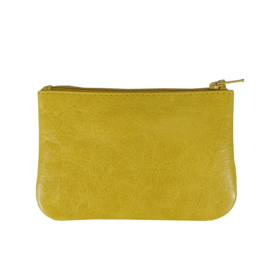 Poppy' Full Grain Leather Zip Top Coin Purse - Image 3