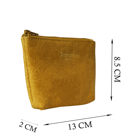 'Diana' Full Grain Leather Zip Top Coin Purse - Image 4