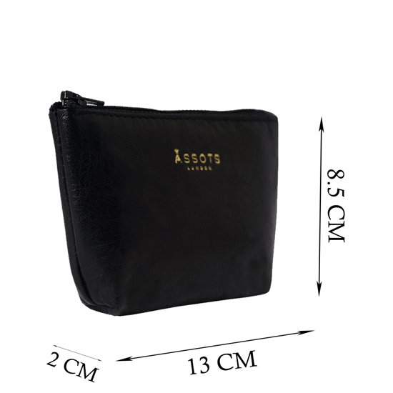 'Diana' Full Grain Leather Zip Top Coin Purse - Image 4