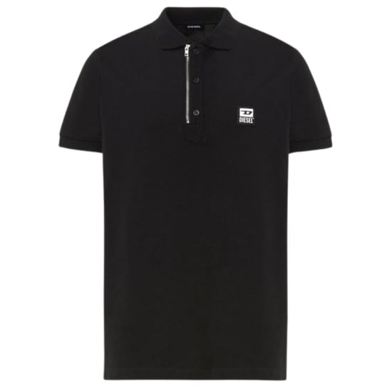 Diesel T-Harry zwart poloshirt met ritssluiting - Image 1