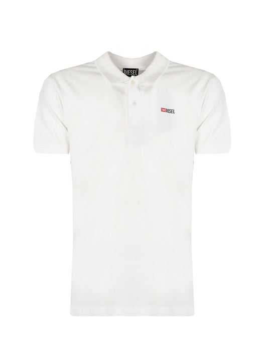 Diesel T-Smith-Div vit pikétröja - Image 2